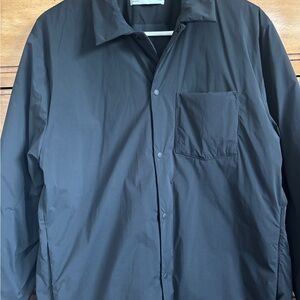 Hill City Huckberry Men’s Thermal Light Shirt Jacket, Size Medium, Black